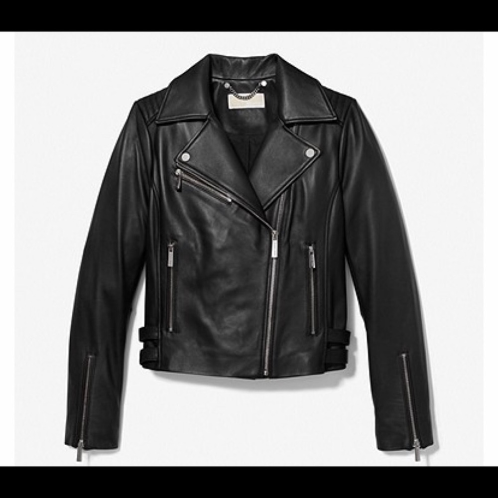 Michae Kors Motorcycle Leather Jacket